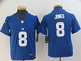 Youth Nike Giants 8 Daniel Jones Royal Vapor Untouchable Limited Jersey